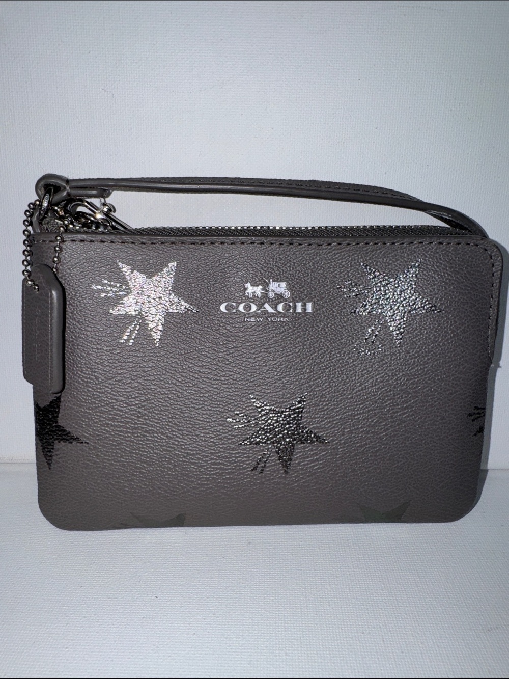 Coach Gray Star Wristlet